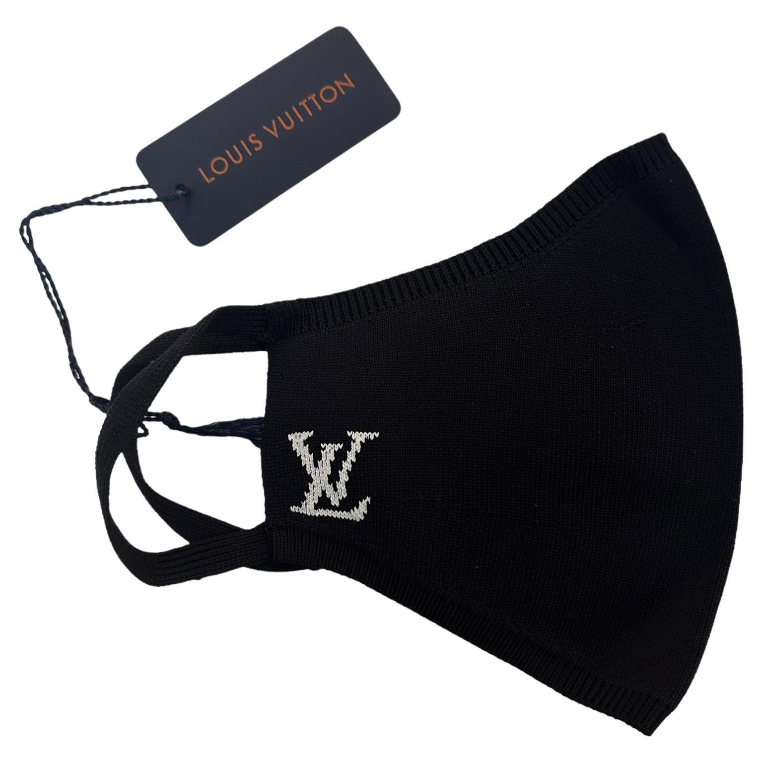 Masque de protection Louis Vuitton NWT Black Logo