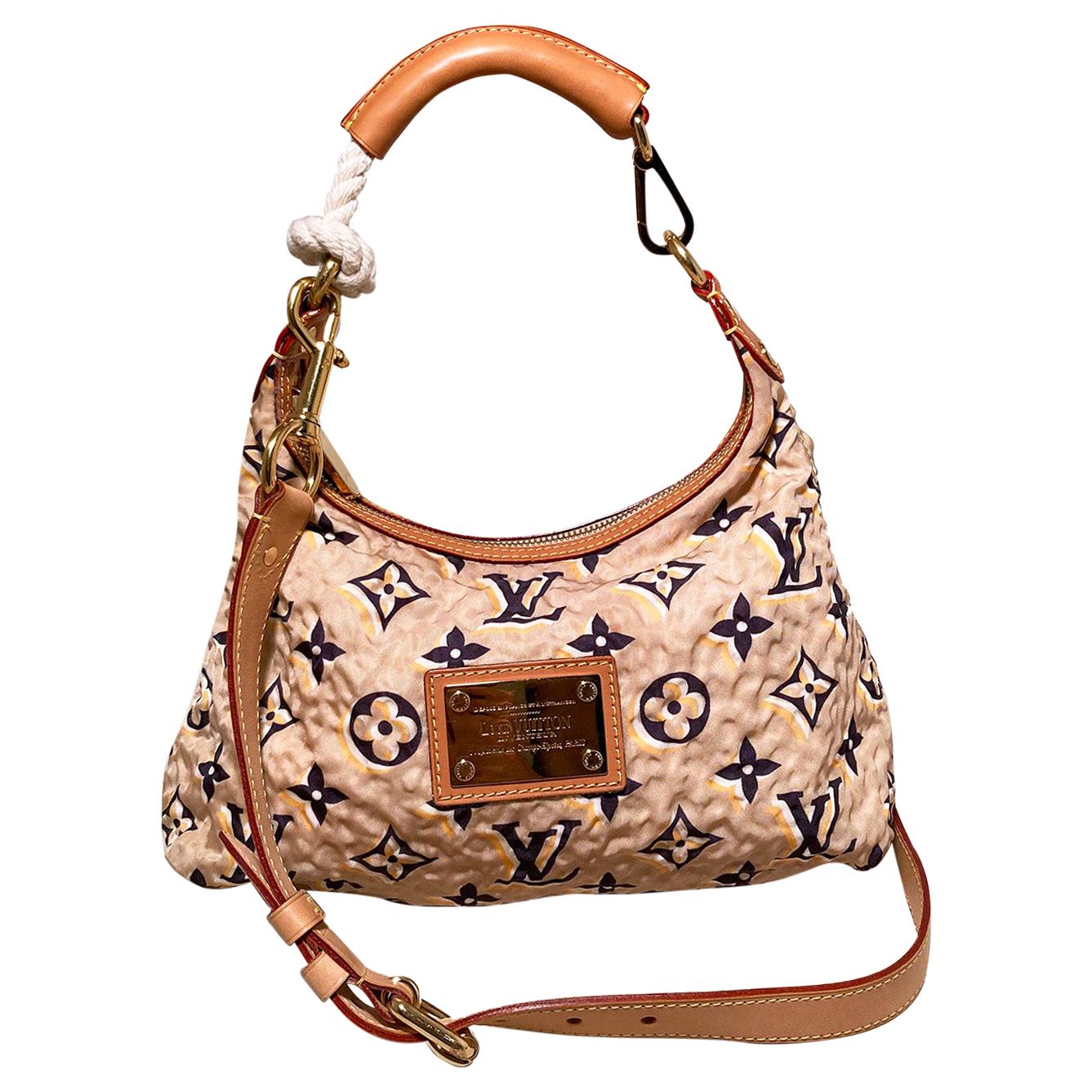 Louis Vuitton Louis Vuitton Blue Nylon & Leather Adjustable Shoulder