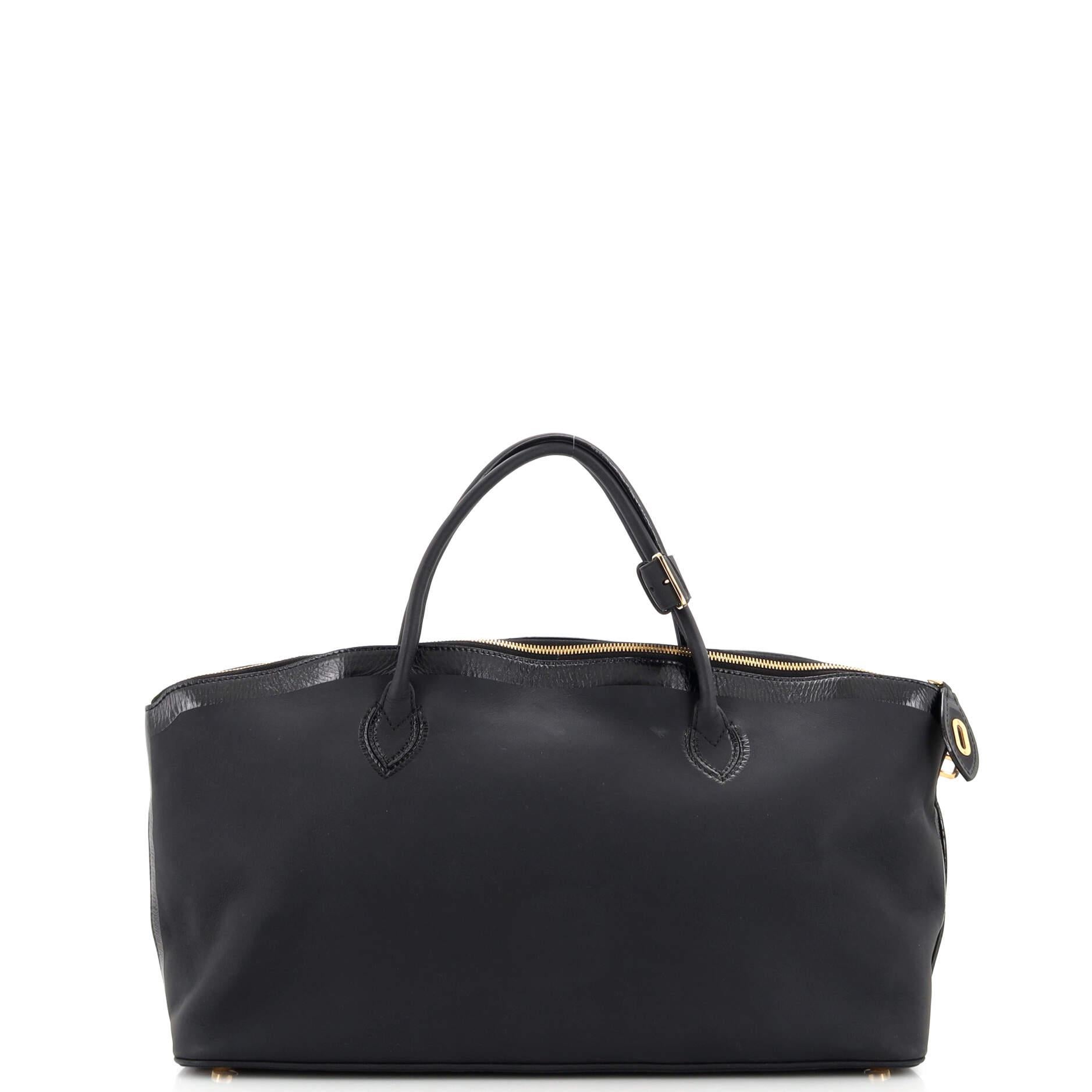 Louis Vuitton Obsession Lockit Handtasche gummiertes Kalbsleder Ost-West im Zustand „Gut“ im Angebot in NY, NY