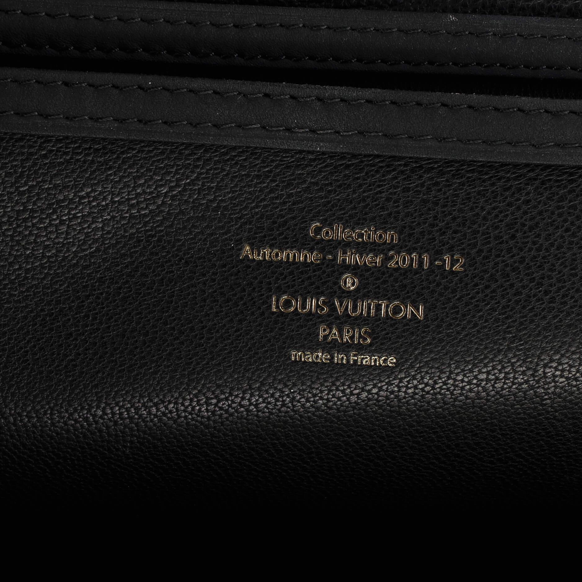Louis Vuitton Obsession Lockit Handtasche gummiertes Kalbsleder Ost-West im Angebot 4