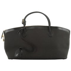 Louis Vuitton Obsession Lockit Handbag Rubberized Calfskin East West 