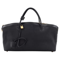 Louis Vuitton Obsession Lockit Handbag Rubberized Calfskin East West