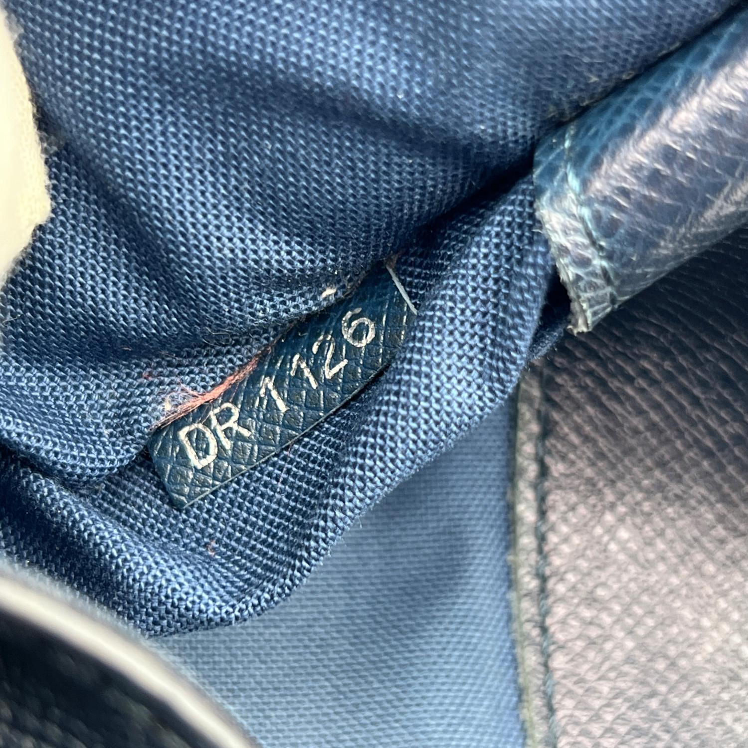 Louis Vuitton Ocean Blue Taiga Leather Taiga Grigori PM Messenger Bag 4