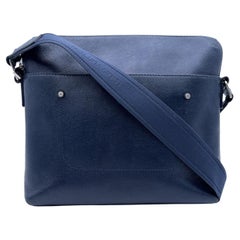 Louis Vuitton Ocean Blue Taiga Leather Taiga Grigori PM Messenger Bag