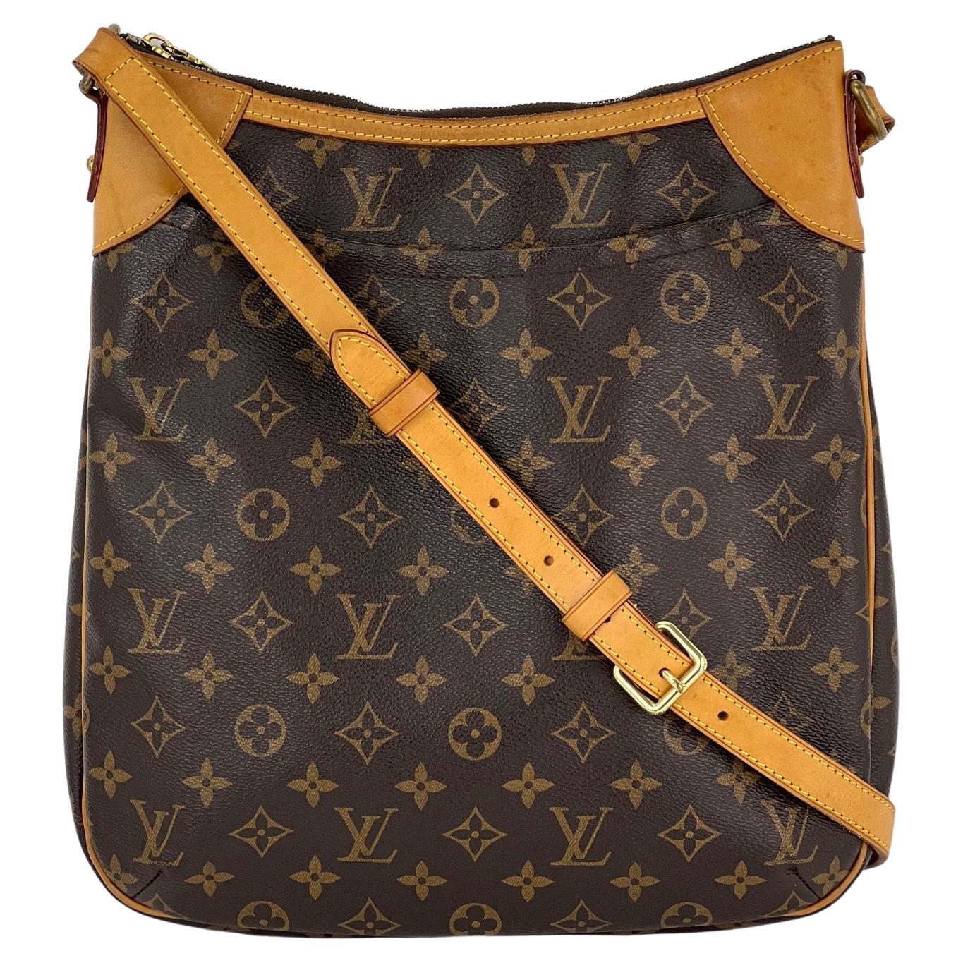 Louis Vuitton Odeon MM Monogram Canvas Handbag Crossbody 
