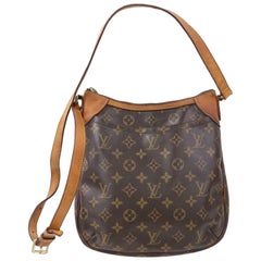 Louis Vuitton Odeon Monogram Pm 870575 Brown Coated Canvas Cross Body Bag