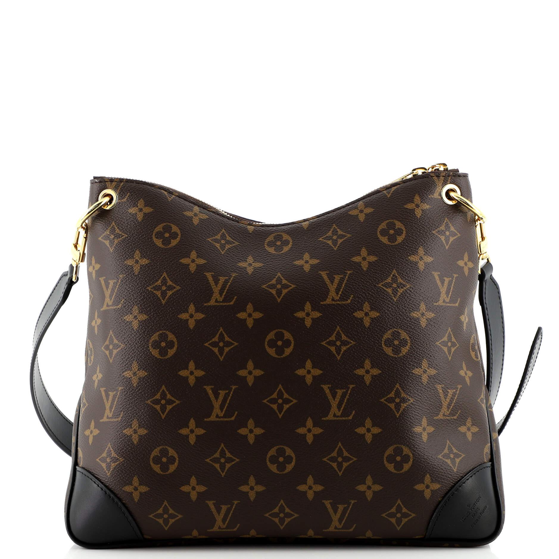 Louis Vuitton Odeon NM Handbag Monogram Canvas with Leather MM In Good Condition In NY, NY