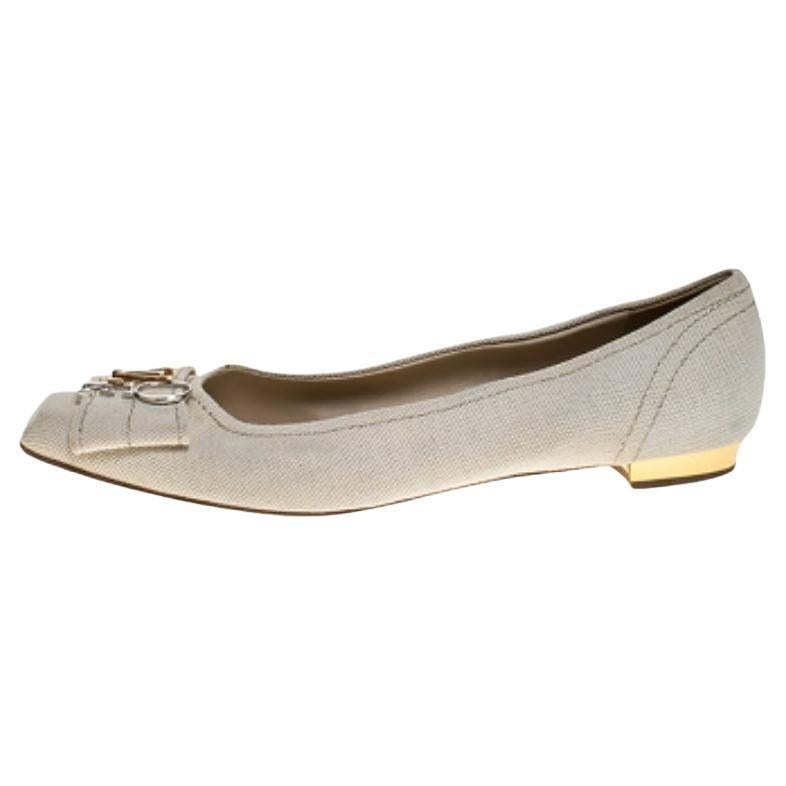 Chaussures à talon aiguille Louis Vuitton Off-White Canvas Love Logo Taille 39.5