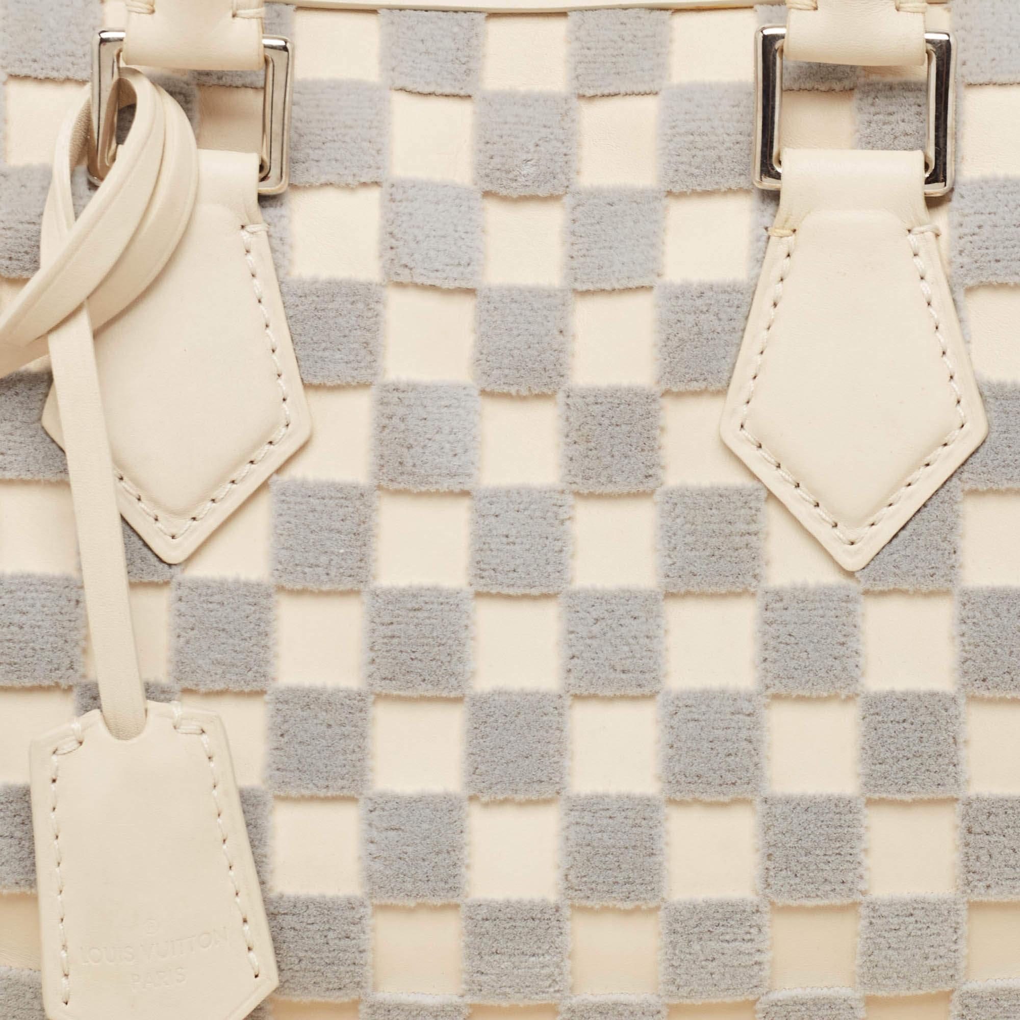  Louis Vuitton Sac Cubic Speedy Cube PM blanc cassé/gris Pour femmes 