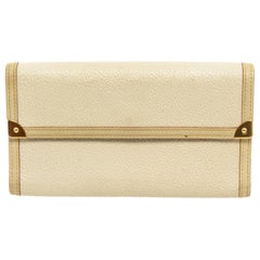 Louis Vuitton Off White Leather Suhali International Wallet
