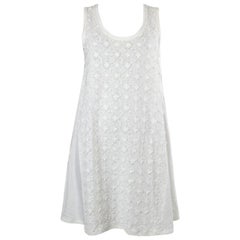 LOUIS VUITTON  off-white linen Sleeveless Dress XL