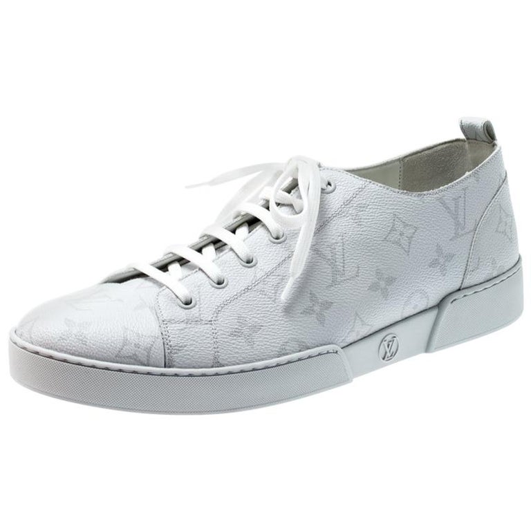 Louis Vuitton Off White Monogram Canvas Match Up Sneakers Size 43 For Sale  at 1stDibs