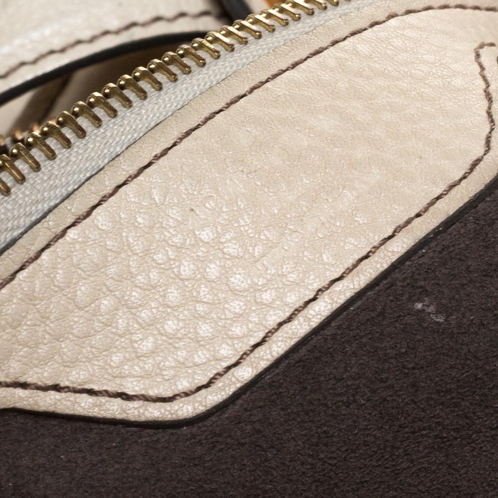 Louis Vuitton Off White Monogram Mahina Leather XL Bag 4