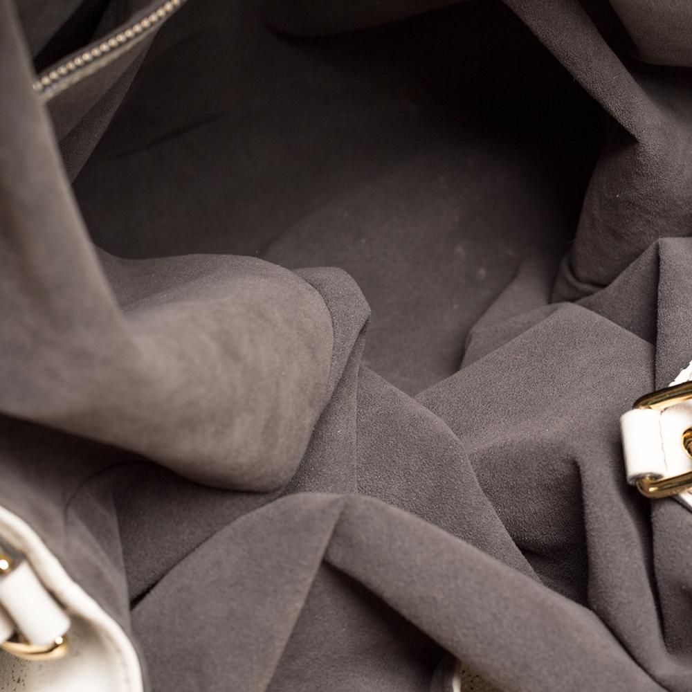 Louis Vuitton Off White Monogram Mahina Leather XL Bag 5
