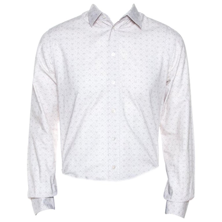 Louis Vuitton® Cotton Long-sleeved Shirt White. Size 38 in 2023
