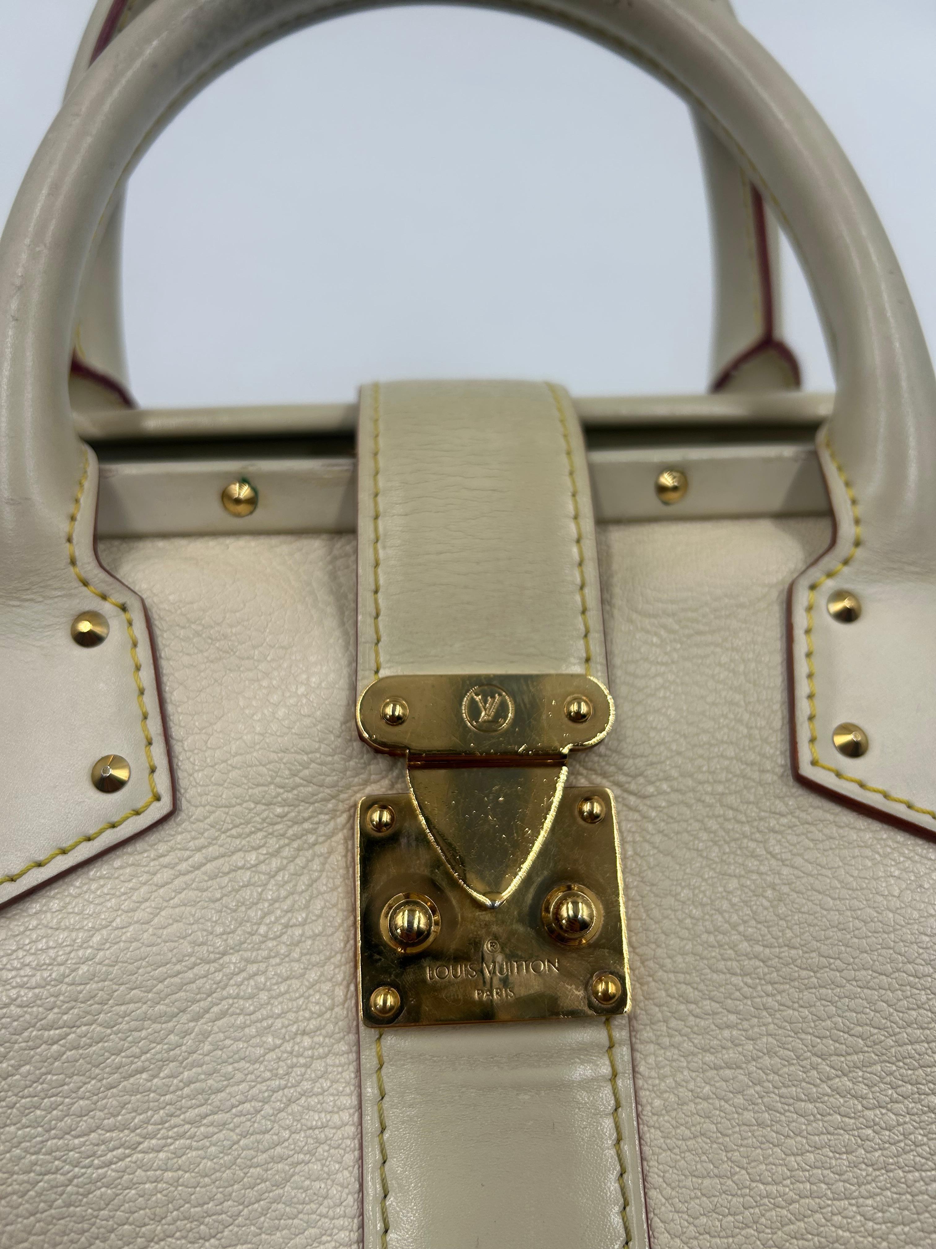 Louis Vuitton Off White Suhali Leder L'Ingenieux PM Tasche im Angebot 5