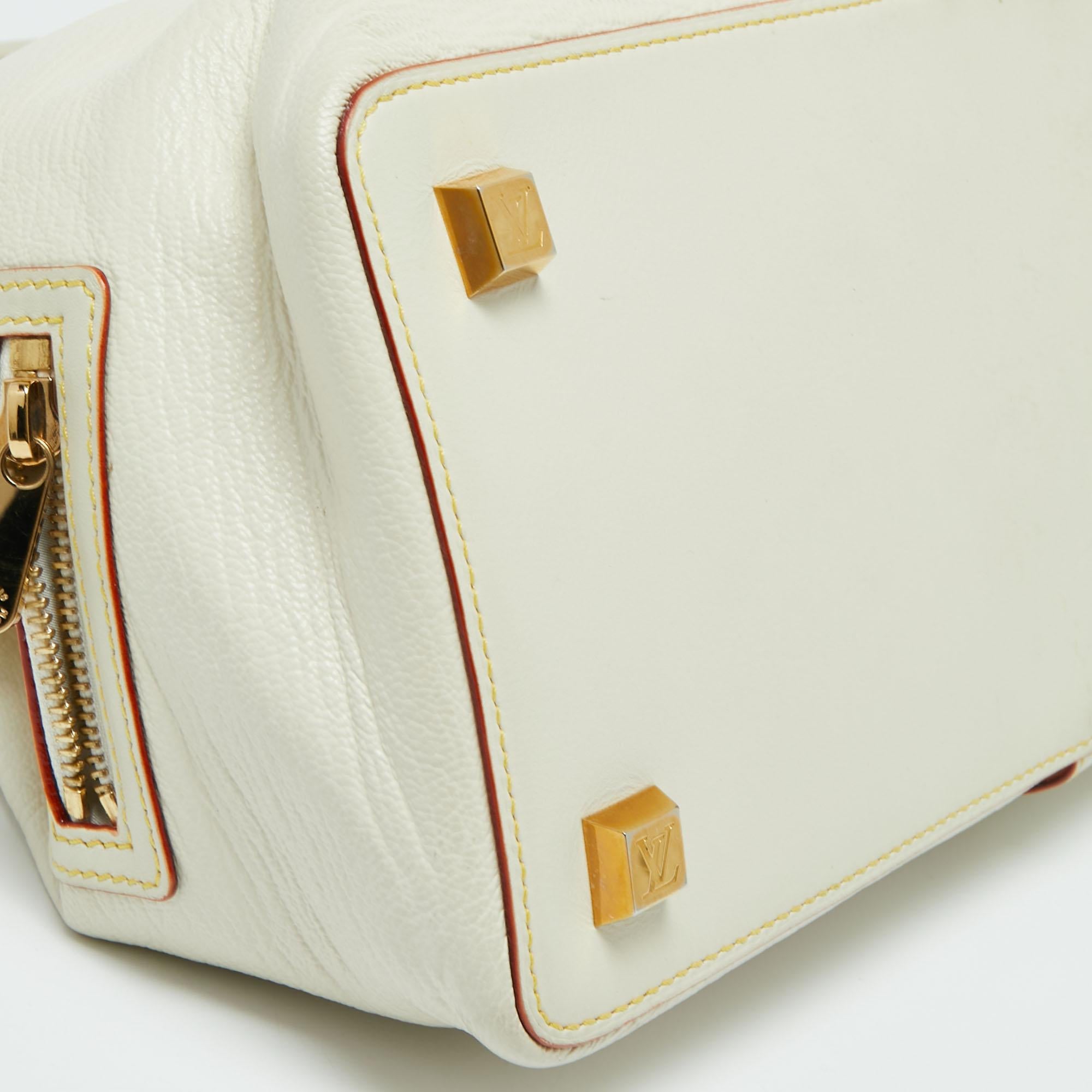 Louis Vuitton Off White Suhali Leather Lingenieux PM Bag 6