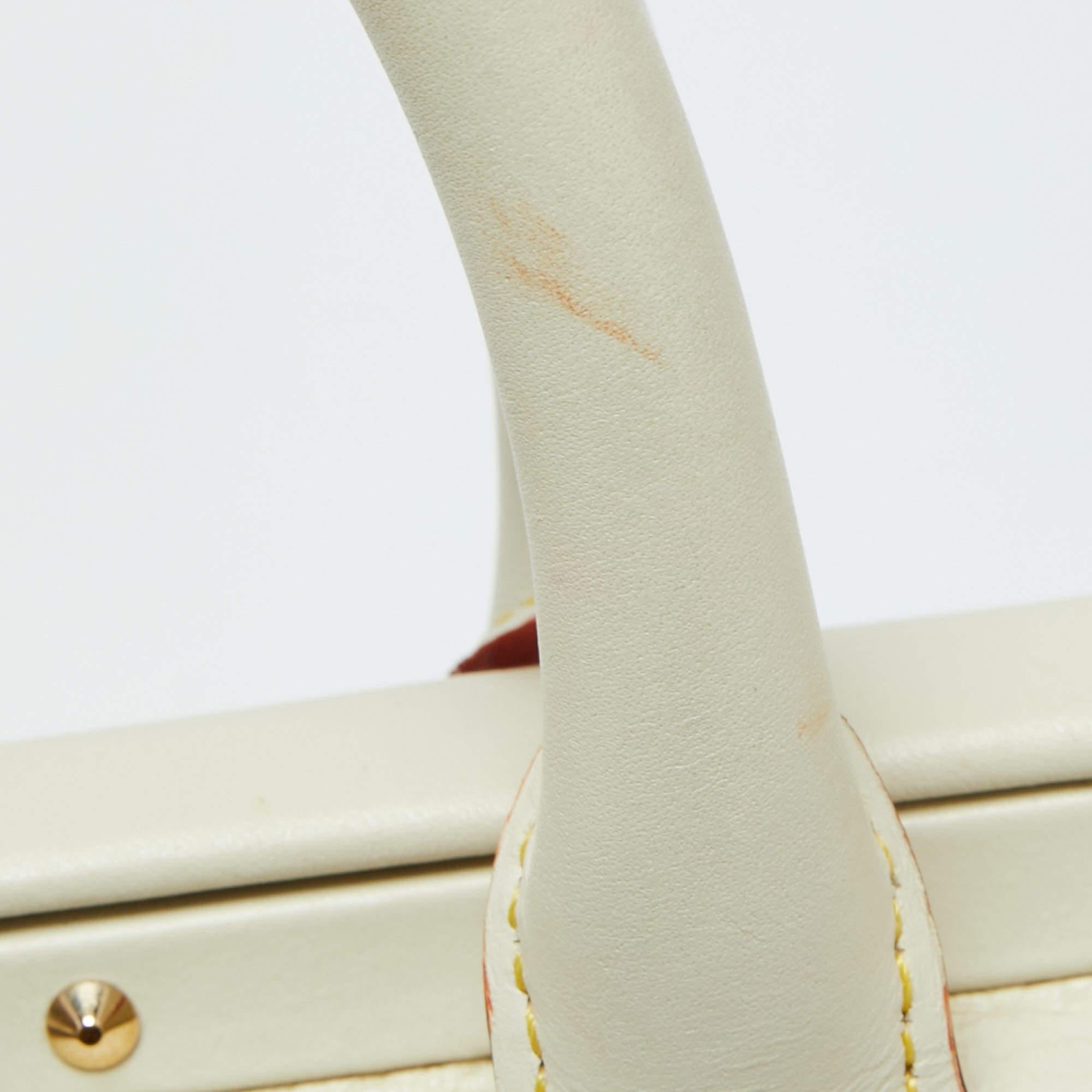 Louis Vuitton Off White Suhali Leather Lingenieux PM Bag 10