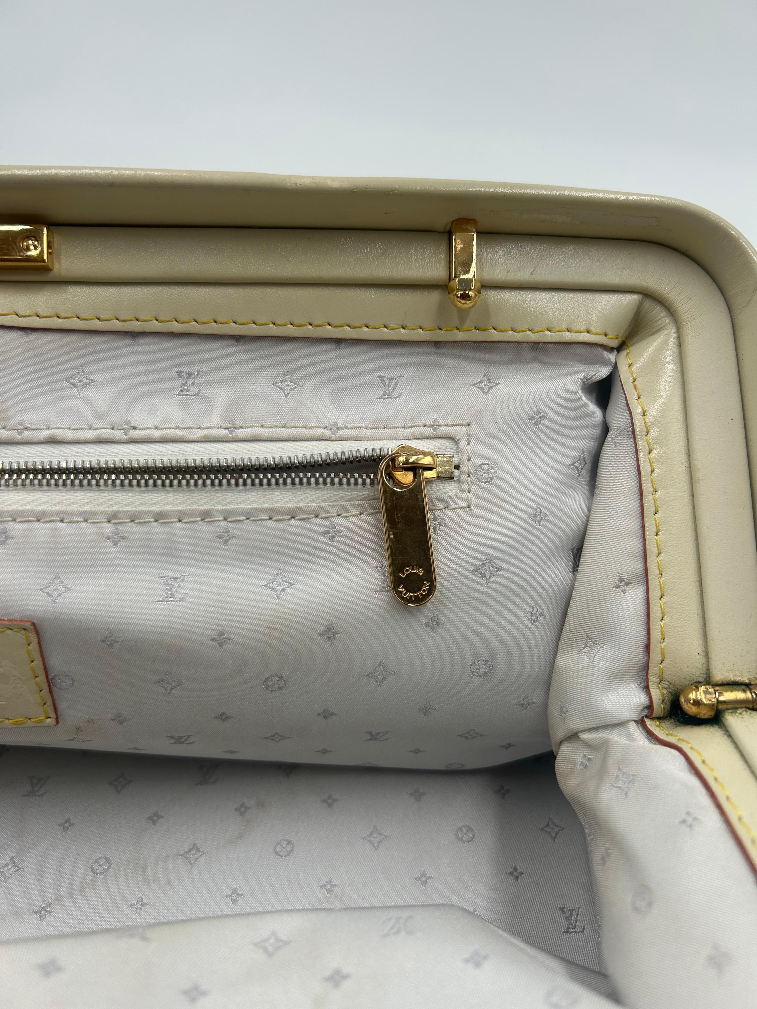 Louis Vuitton Off White Suhali Leder L'Ingenieux PM Tasche im Angebot 9