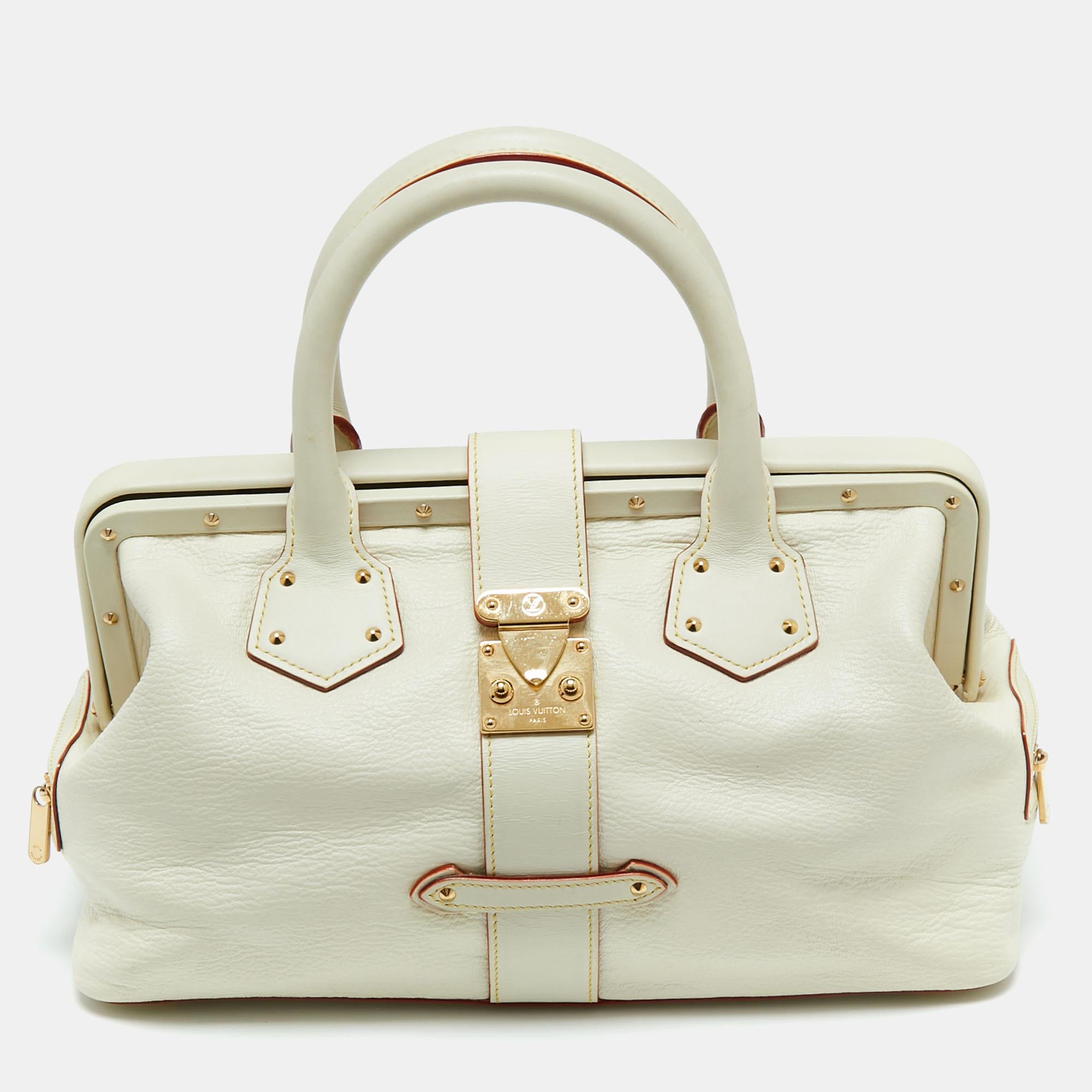 Louis Vuitton Off White Suhali Leather Lingenieux PM Bag 9