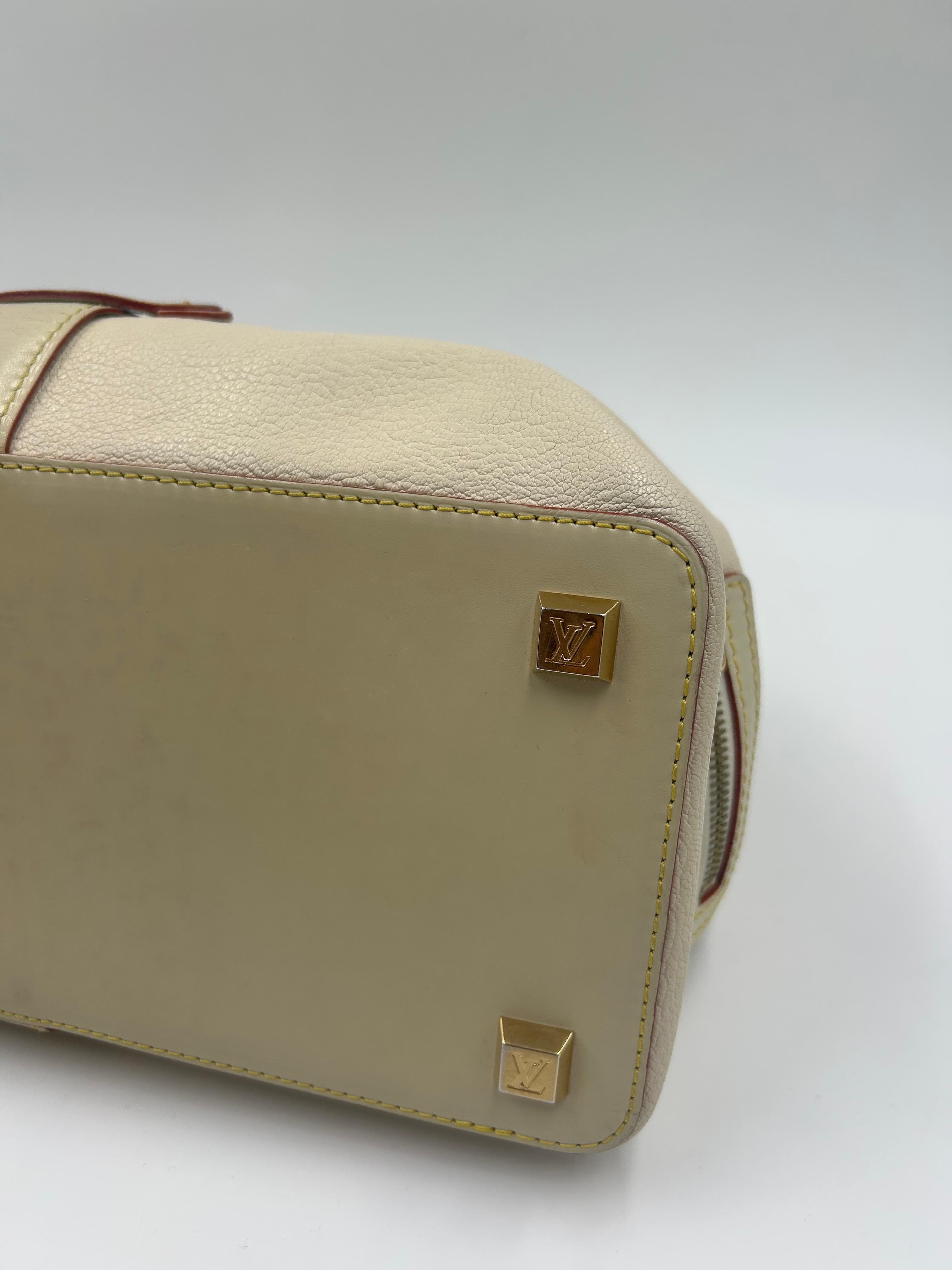 Louis Vuitton Off White Suhali Leder L'Ingenieux PM Tasche im Angebot 3