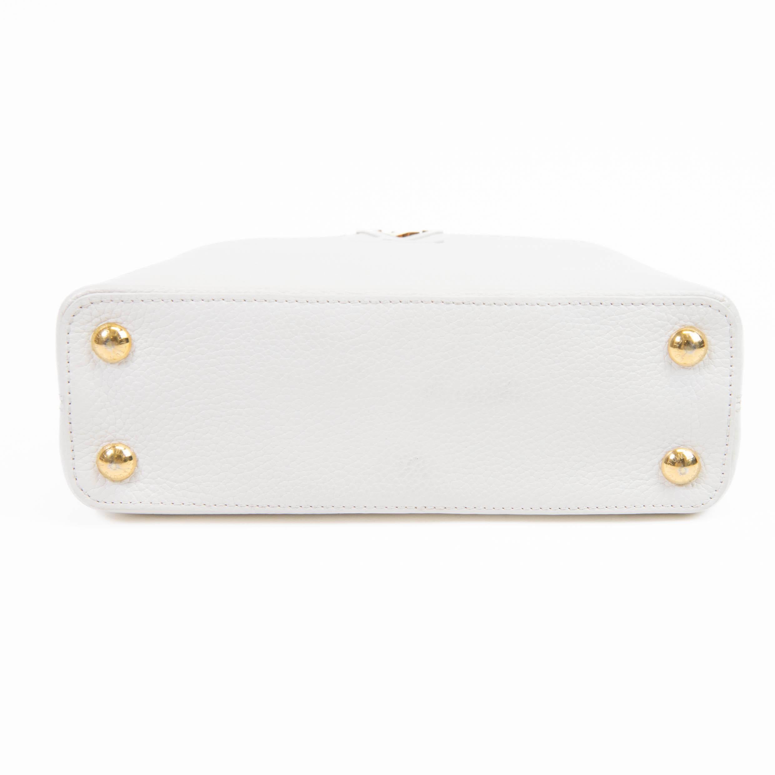 Louis Vuitton Off White Taurillon Leather Capucines BB Crossbody 1