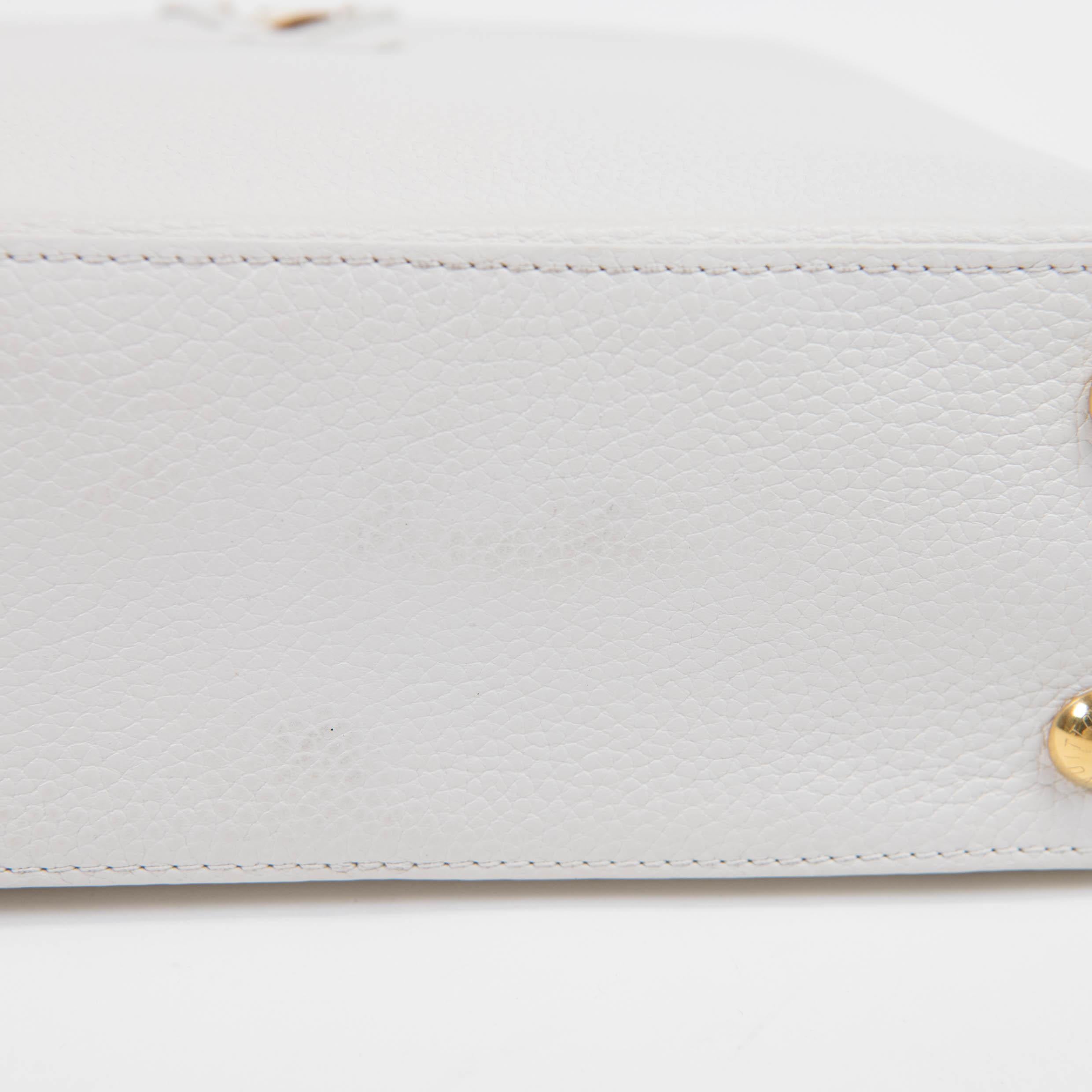 Louis Vuitton Off White Taurillon Leather Capucines BB Crossbody 4