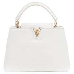 Louis Vuitton Off White Taurillon Leather Capucines BB Crossbody