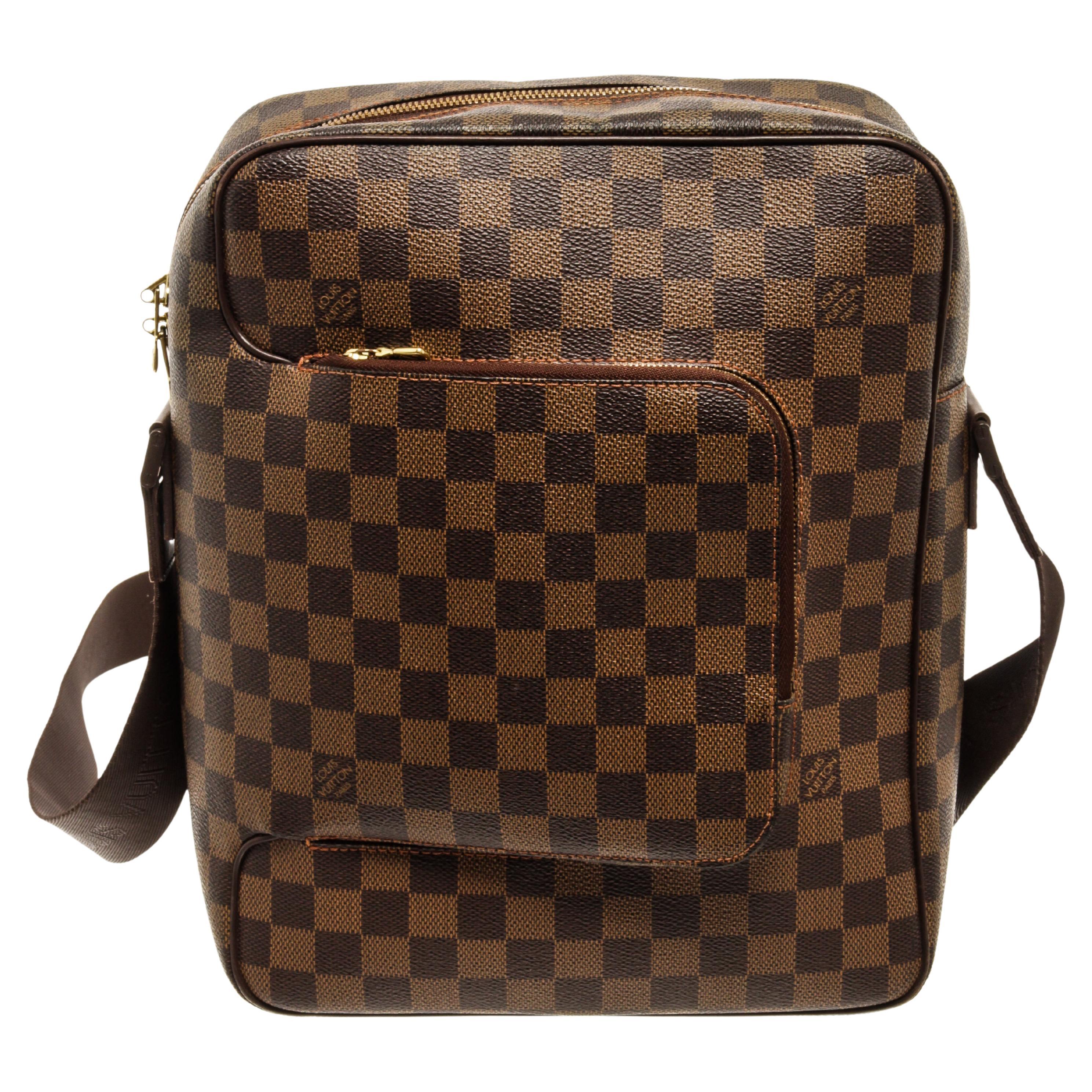 Louis Vuitton Olav MM Damier Ebene Hobo Bag For Sale at 1stDibs