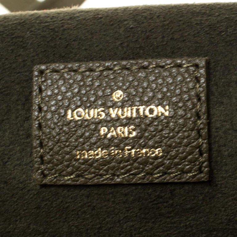 Louis Vuitton Olive Green Monogram Empreinte Leather Junot