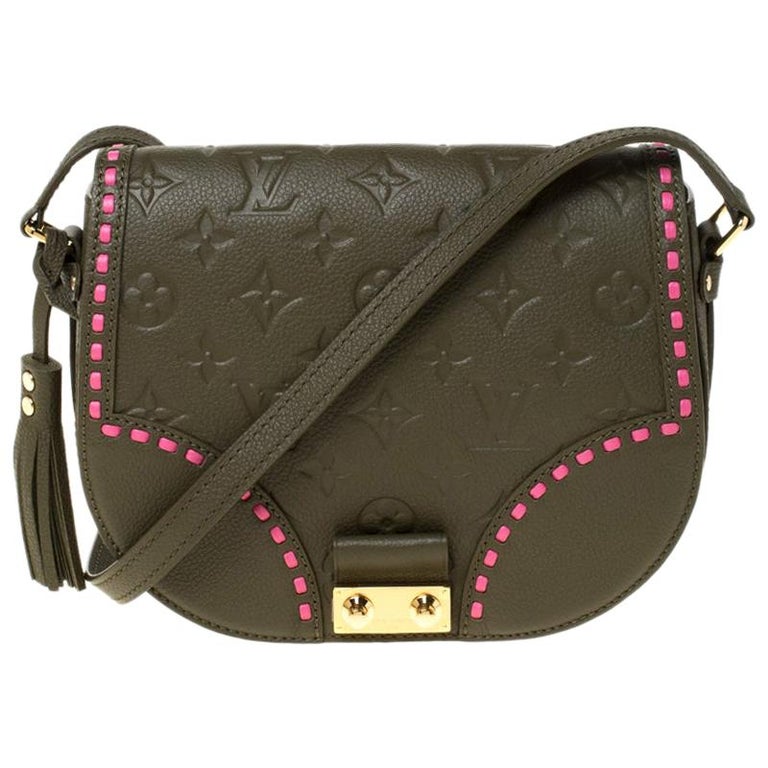 New LV release!! Mini moon shoulder bag in vert green empriente leathe