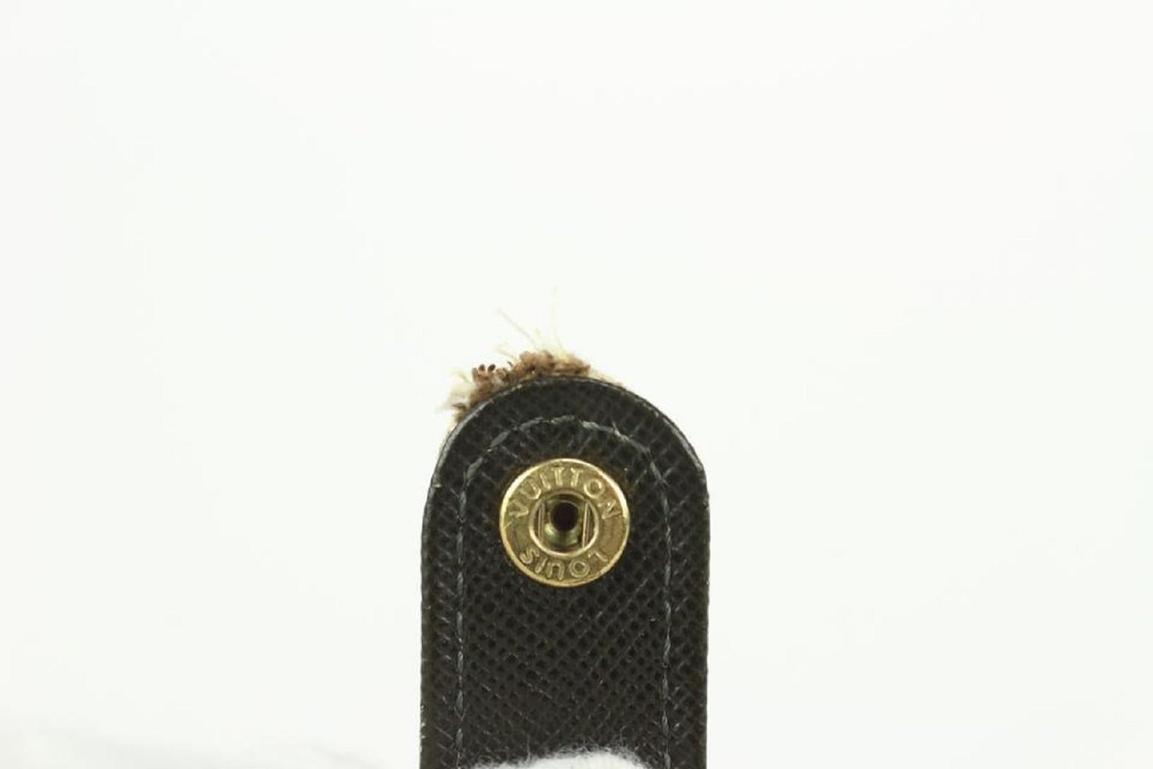 Louis Vuitton Olive Grey Mini Lin Monogram Small Ring Agenda PM Diary Cover  For Sale 4