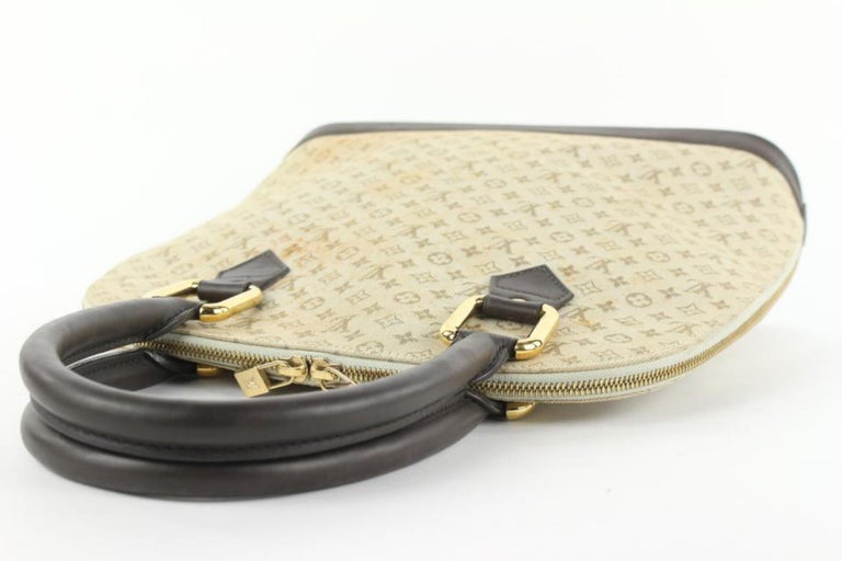 Louis Vuitton Burgundy Monogram Mini Lin Alma Haut Tall Domed Satchel  Handbag
