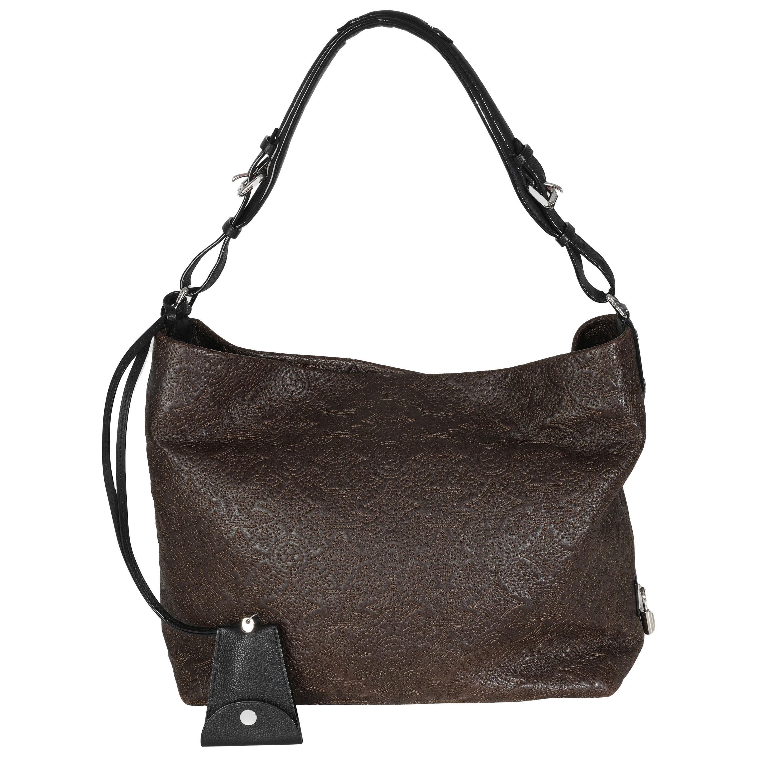 Louis Vuitton Monogram in pelle d'agnello Antheia Hobo in Oliver