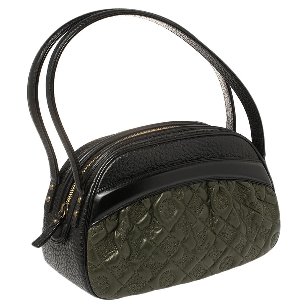Louis Vuitton Olive Monogram Leather Limited Edition Mizi Bag In Excellent Condition In Dubai, Al Qouz 2