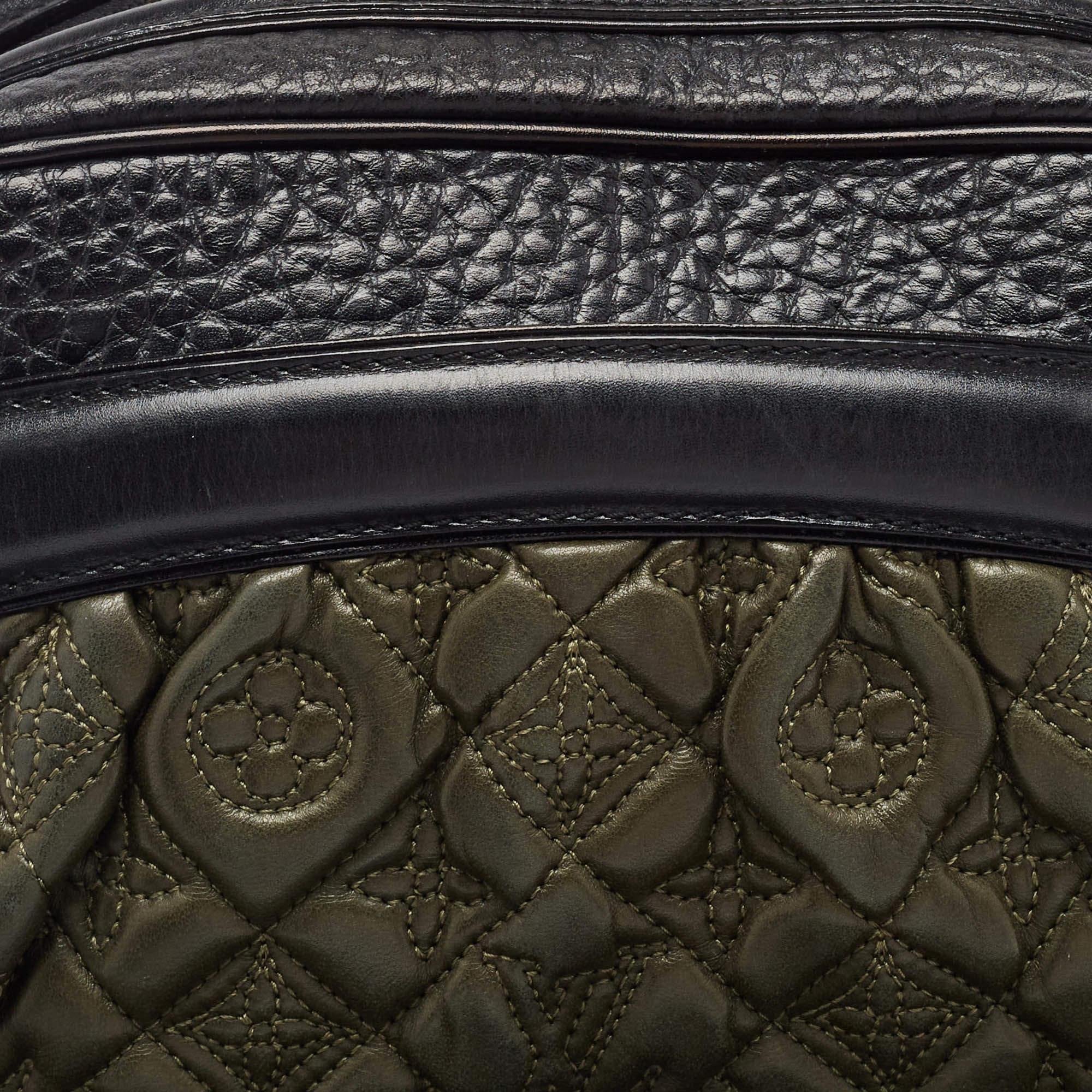 Louis Vuitton Olive Monogram Leather Mizi Vienna Bag For Sale 1