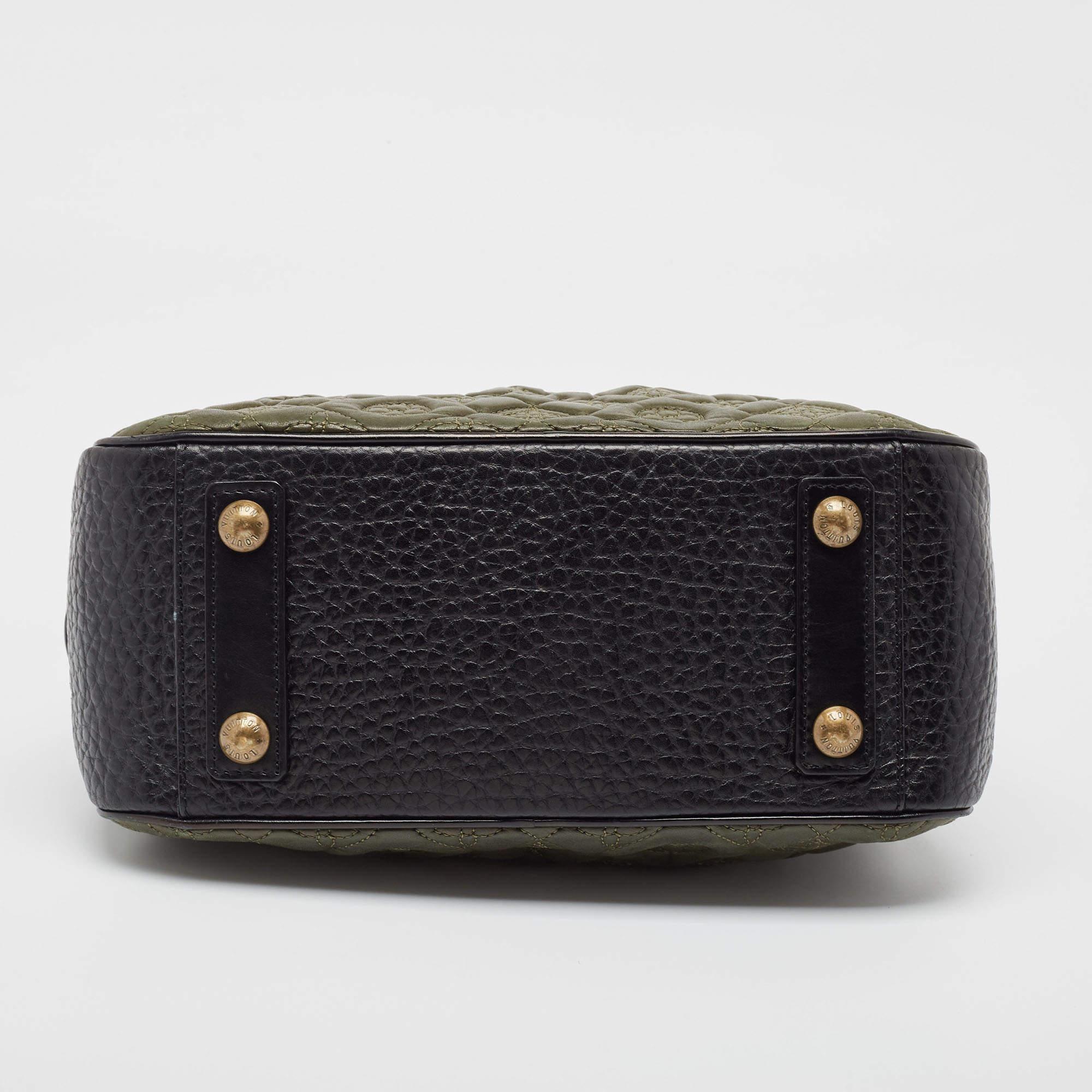 Louis Vuitton Olive Monogram Leather Mizi Vienna Bag For Sale 2