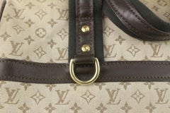 Louis Vuitton - Mini sac « Josephine GM Boston Speedy » en lin avec monogramme olive 928lv77