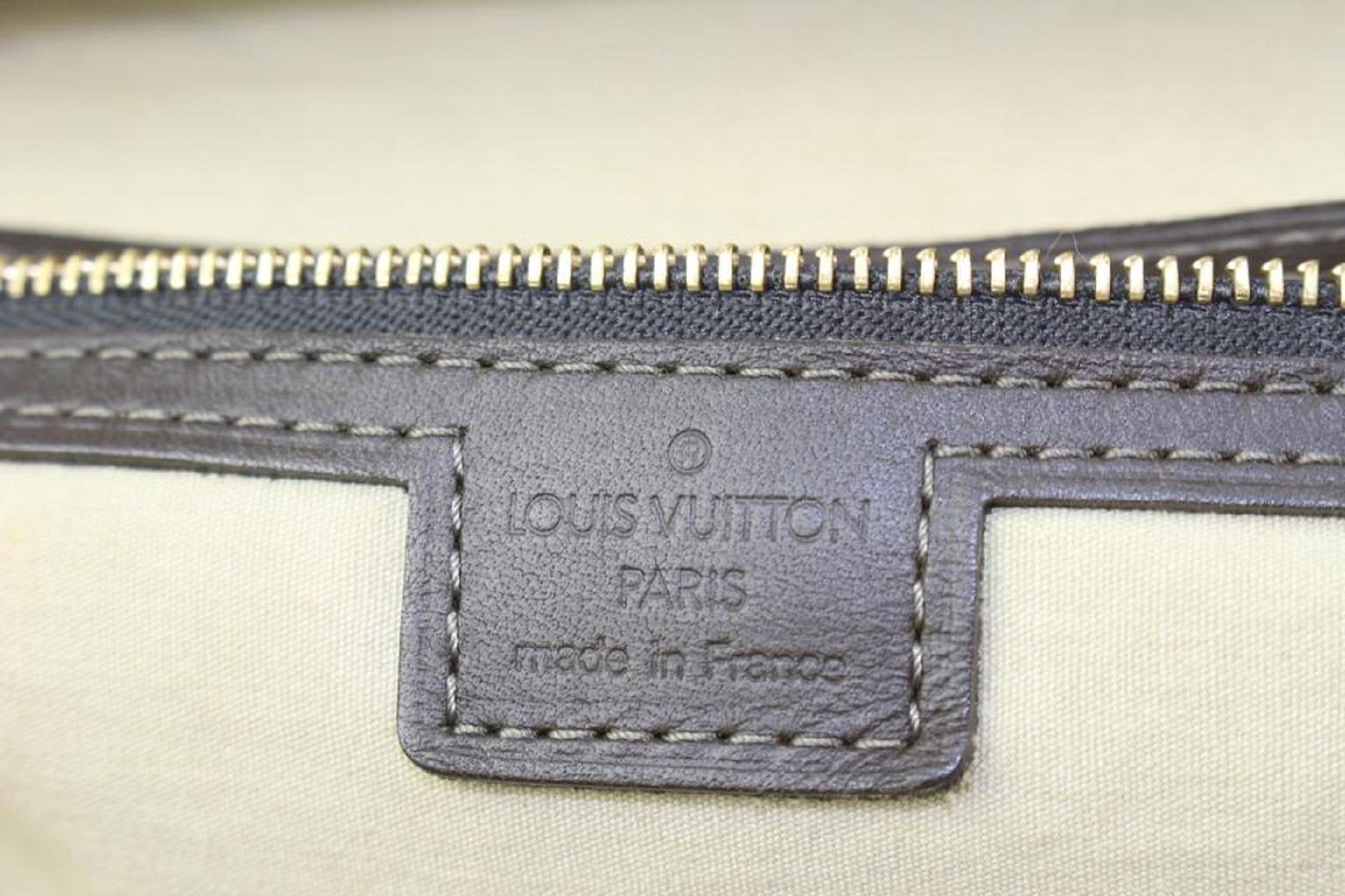 Louis Vuitton Oliv Monogramm Mini Lin Josephine GM Boston Speedy Bagg 928lv77 (Beige) im Angebot