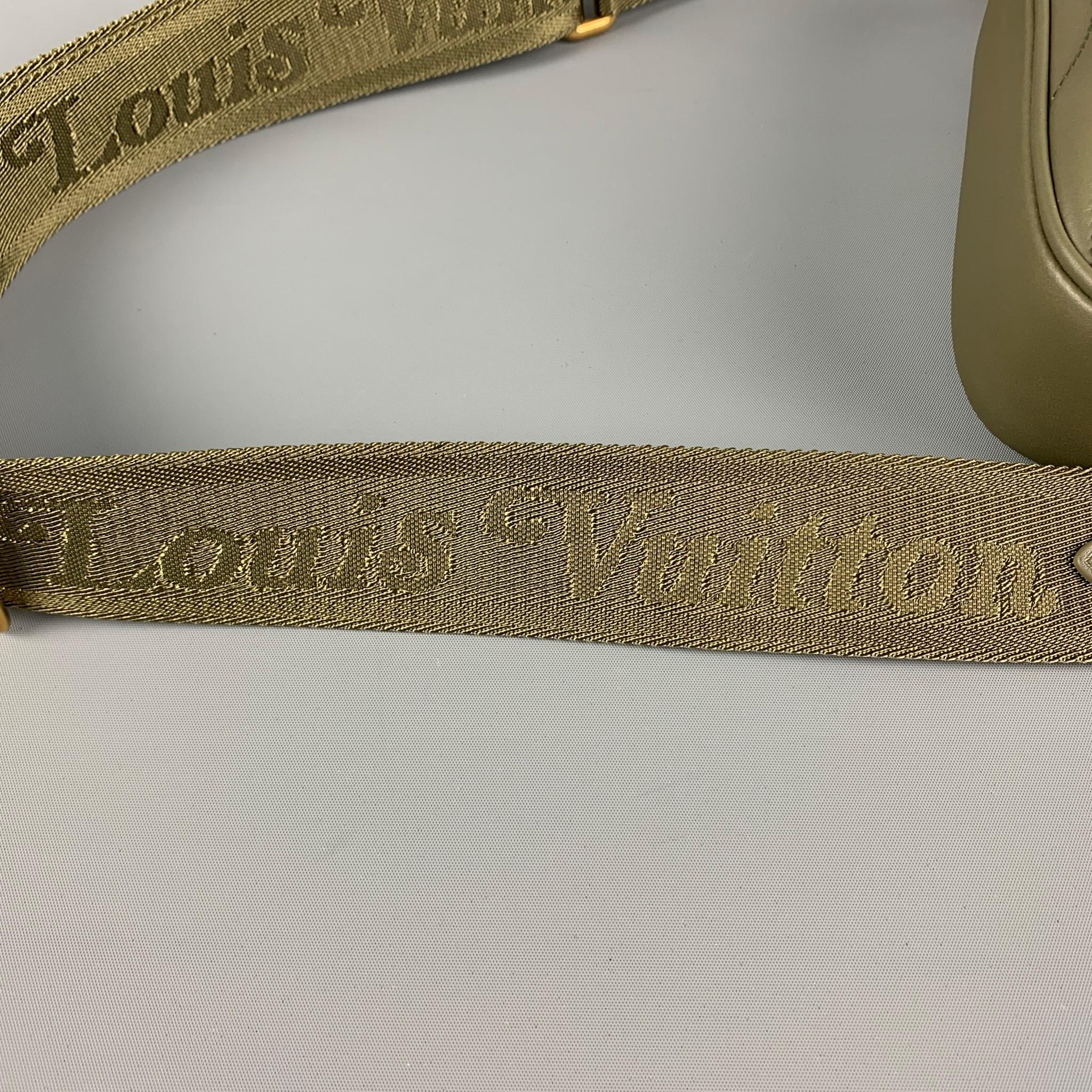 LOUIS VUITTON Olive Quilted Leather New Wave Multi Pochette Bag In New Condition In San Francisco, CA