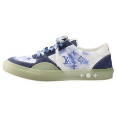 Louis Vuitton Ollie Low-top Watercolor Monogram Sneaker Blue