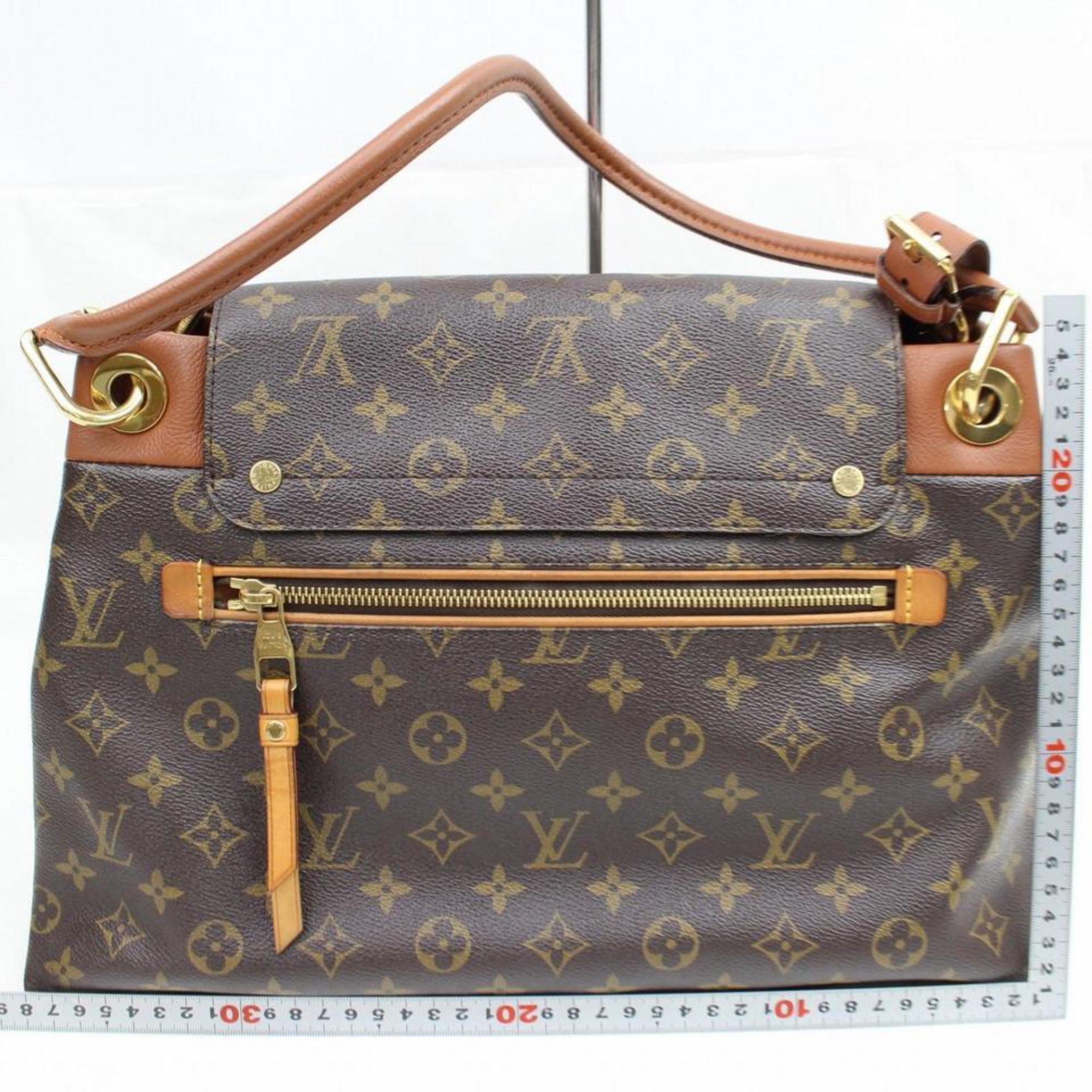 Louis Vuitton Olympe Camel Monogram 867177 Brown Coated Canvas Satchel For Sale 1