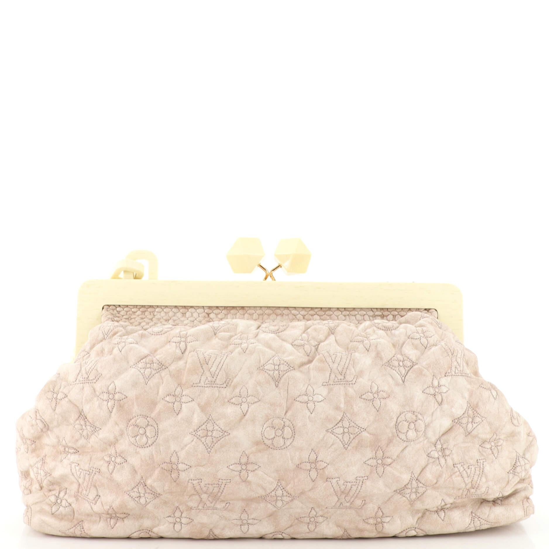 Louis Vuitton Olympe Cirrus Handbag Limited Edition Monogram Lambskin In Fair Condition In NY, NY