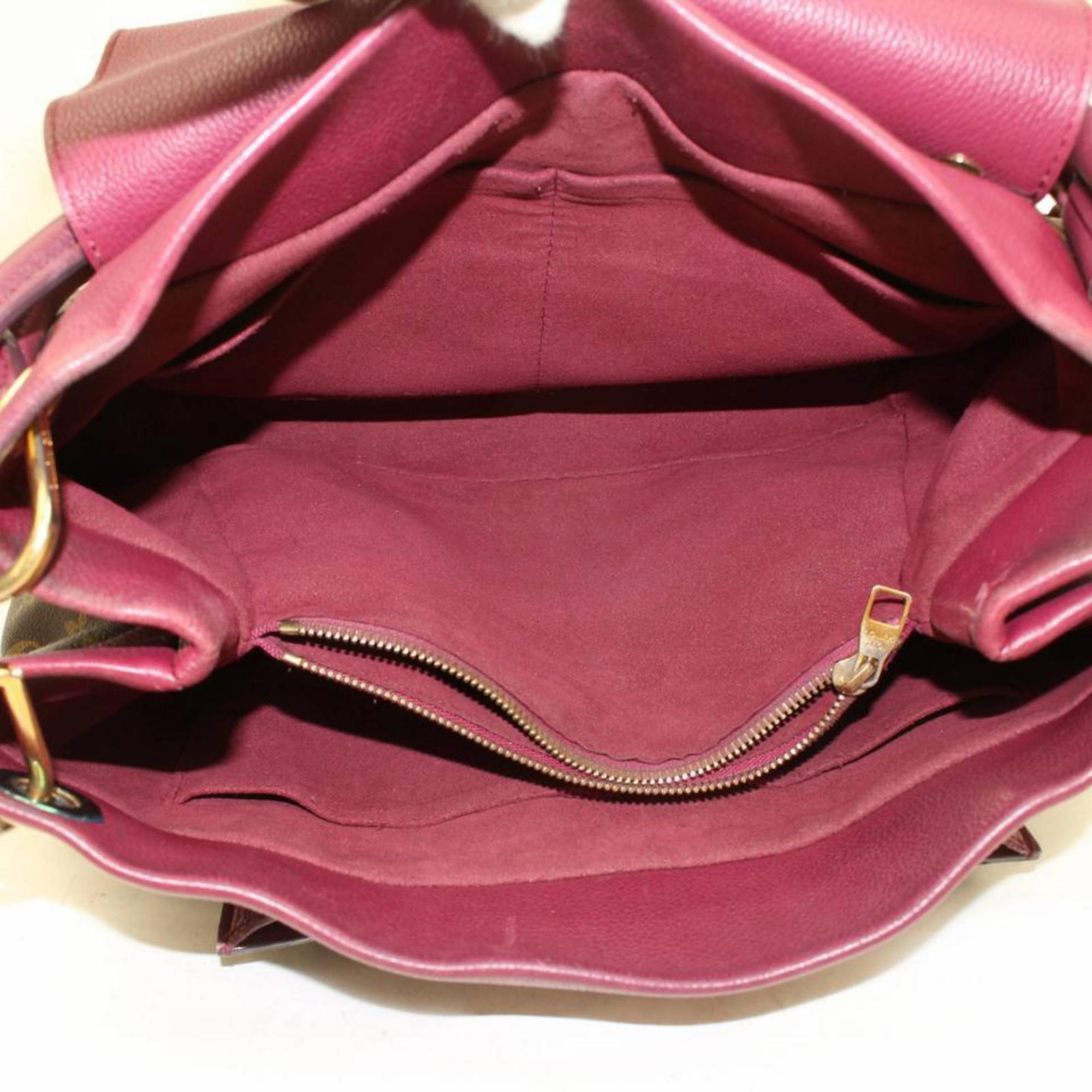 Women's Louis Vuitton Olympe Monogram Aurore 865898 Brown Coated Canvas Shoulder Bag For Sale