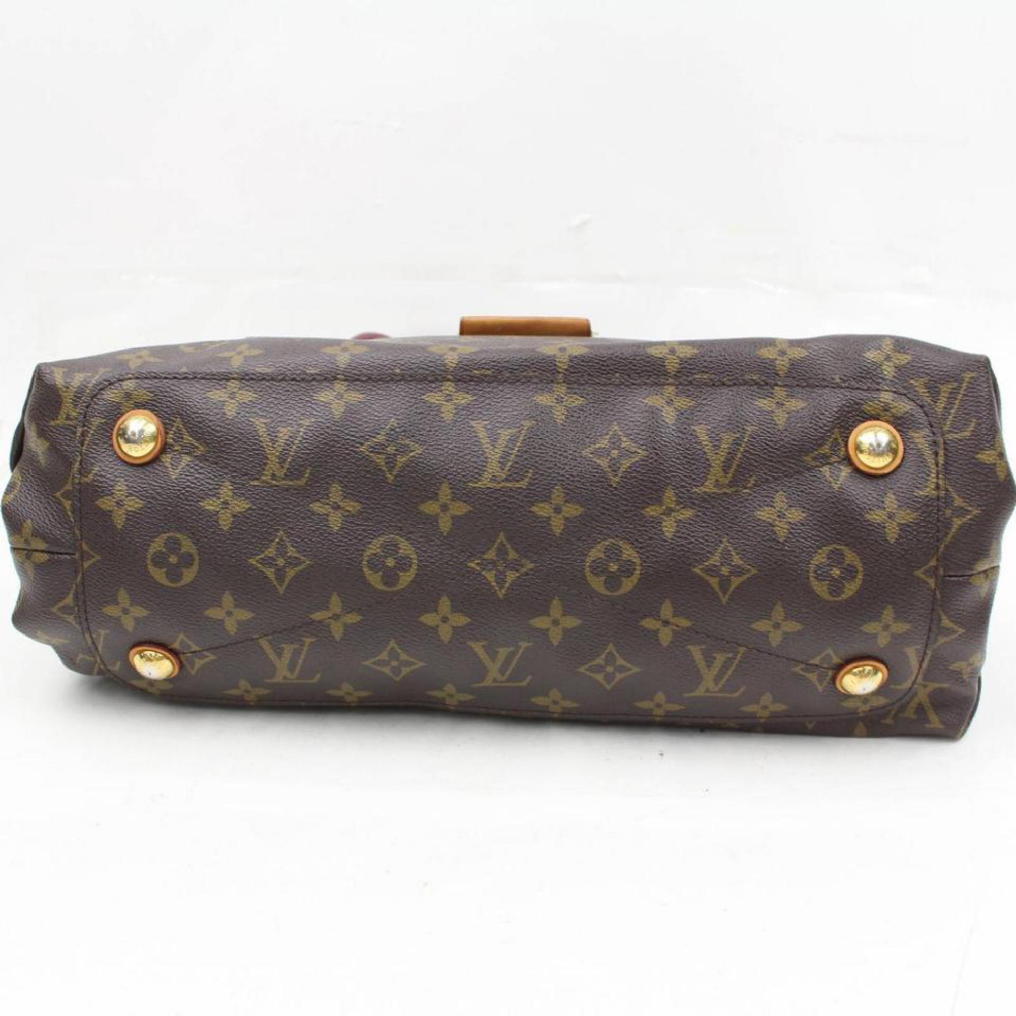 Louis Vuitton Olympe Monogram Aurore 865898 Brown Coated Canvas Shoulder Bag For Sale 3