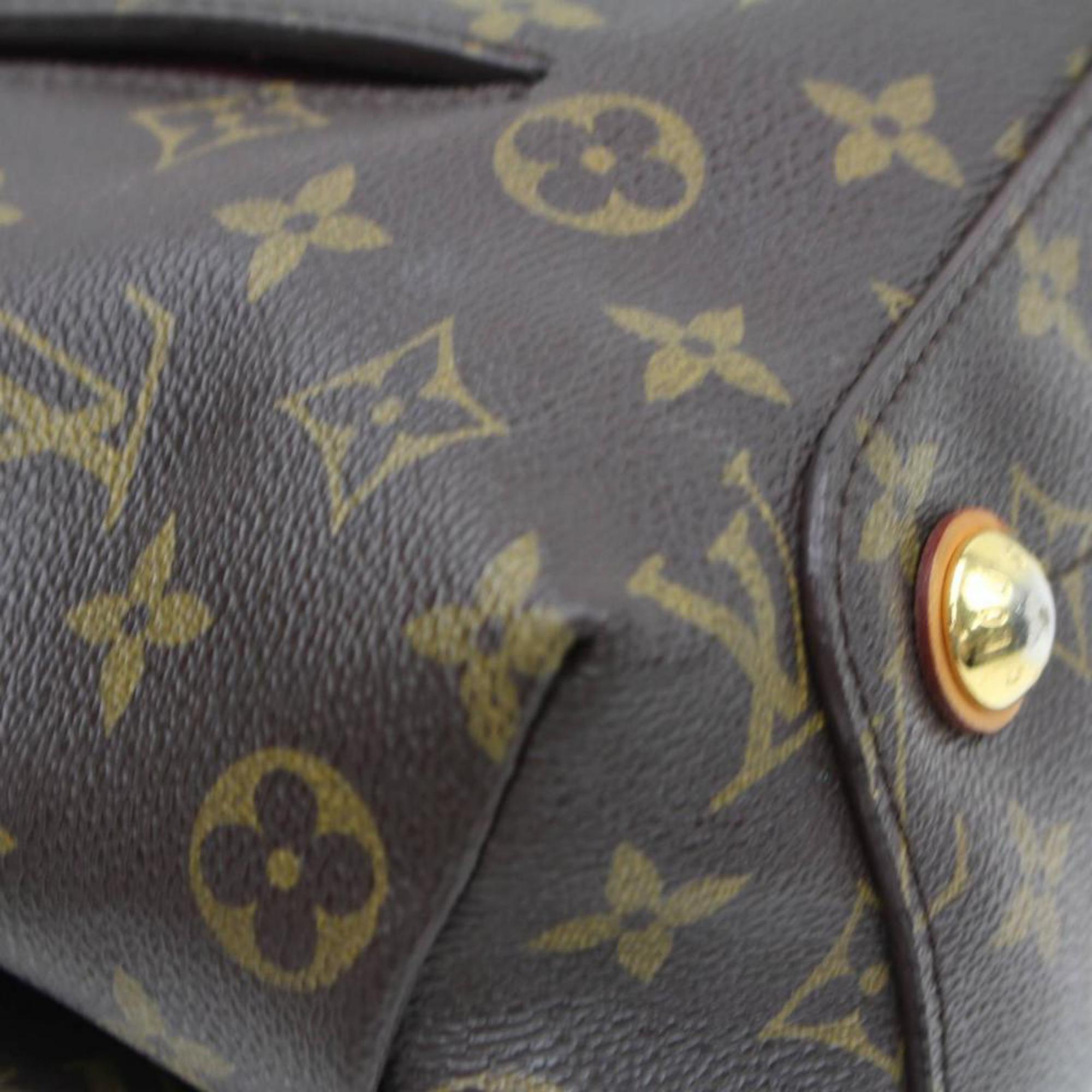 Louis Vuitton Olympe Monogram Aurore 865898 Brown Coated Canvas Shoulder Bag For Sale 4