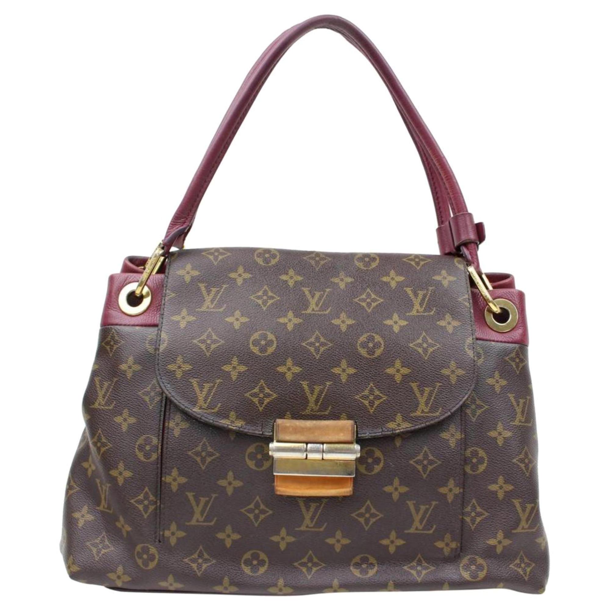 Louis Vuitton Olympe Monogram Aurore 865898 Brown Coated Canvas Shoulder Bag For Sale