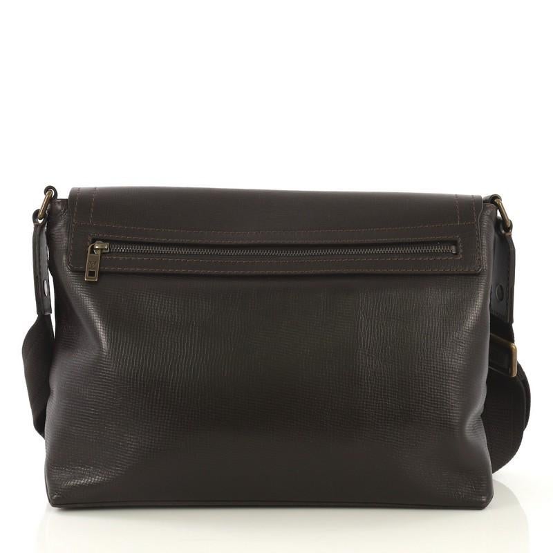 Black Louis Vuitton Omaha Messenger Bag Utah Leather