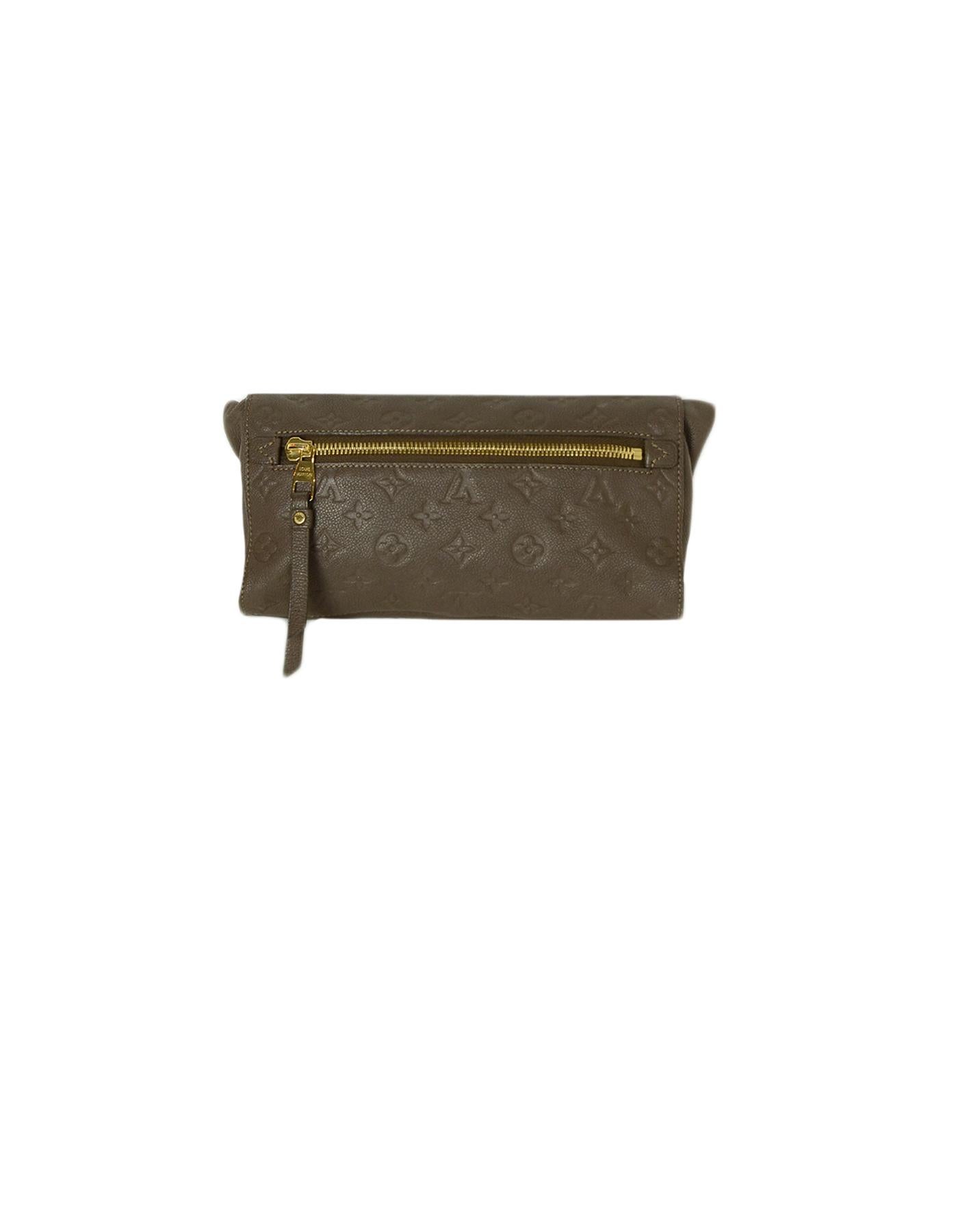 Black Louis Vuitton Ombre Leather Empreinte Monogram Petillante Clutch Bag