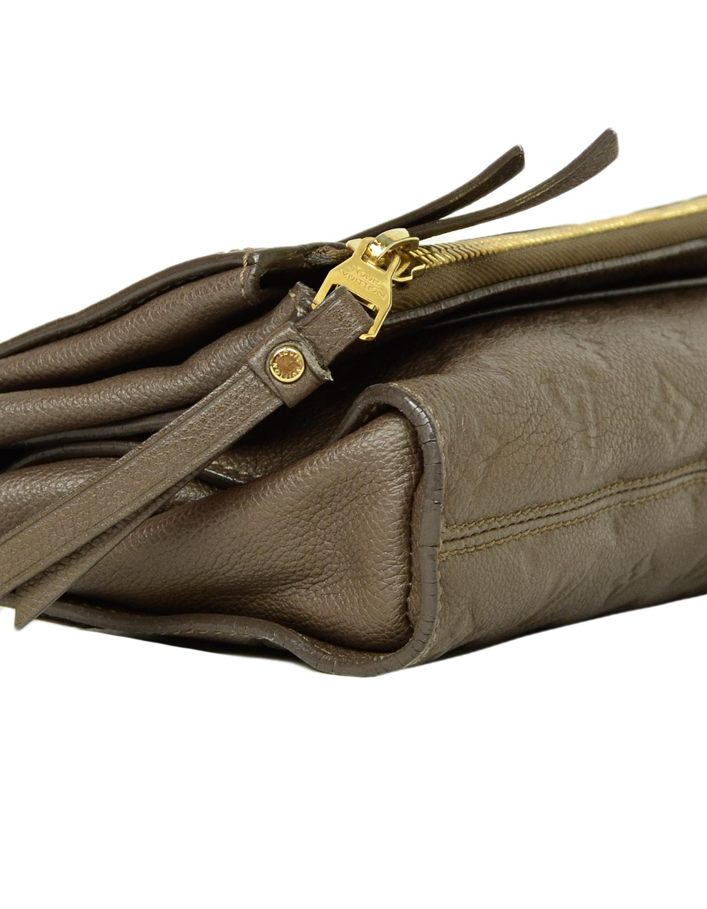 Louis Vuitton Ombre Leather Empreinte Monogram Petillante Clutch Bag In Excellent Condition In New York, NY